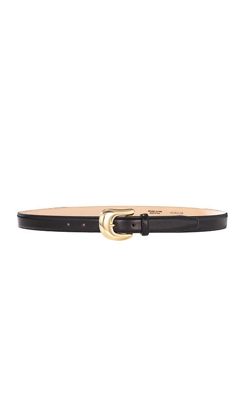 Shop Aureum Statement Buckle Belt In Black