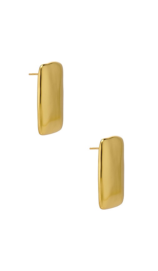 Shop Aureum Cait Earrings In Metallic Gold