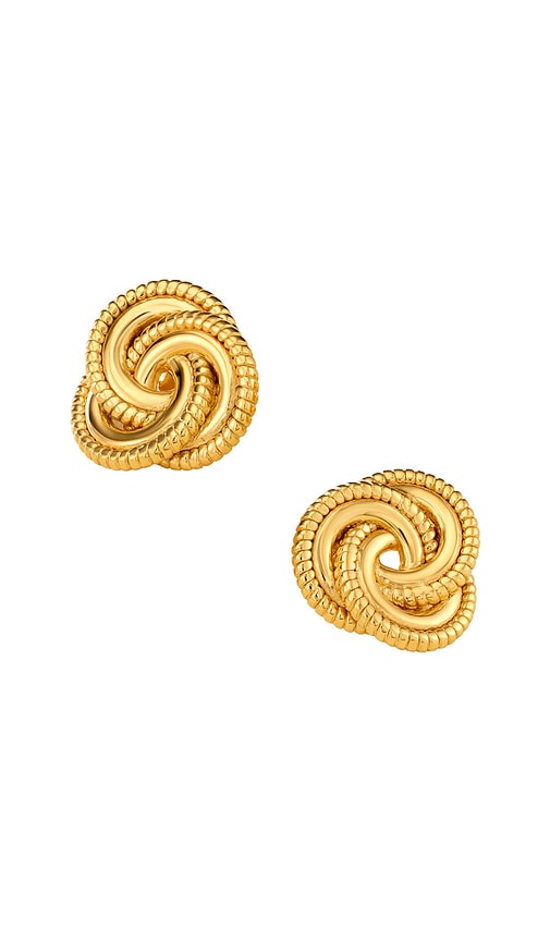 AUREUM Serena Earrings in Metallic Gold