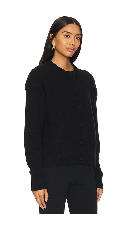 Shop Aexae Cashmere Padded Cardigan In Black