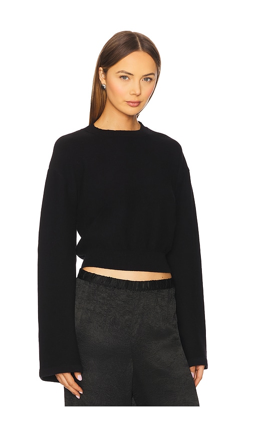 Shop Aexae Bell Sleeve Jumper In Black