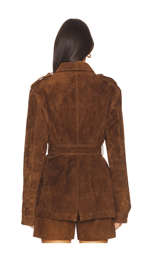 Aexae Leather Suede Mid Jacket In Brown. Size S. Also In Xs. 
