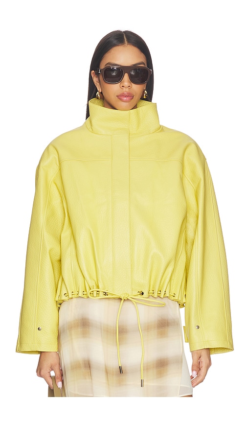 AEXAE Leather Pebble Utility Jacket