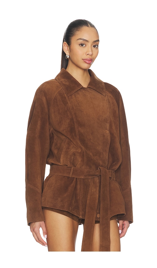  Aexae Jacke Mit Gürtel In Brown. Größe Xs. Also In S, M, L. 