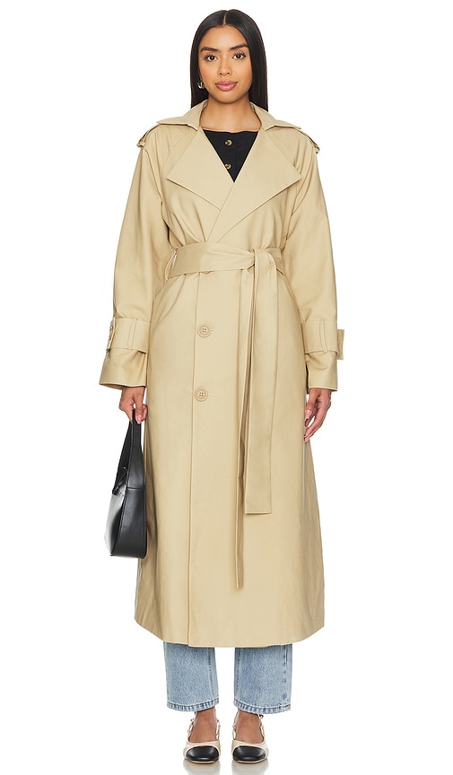 Shop Aexae Trench Coat In 米色