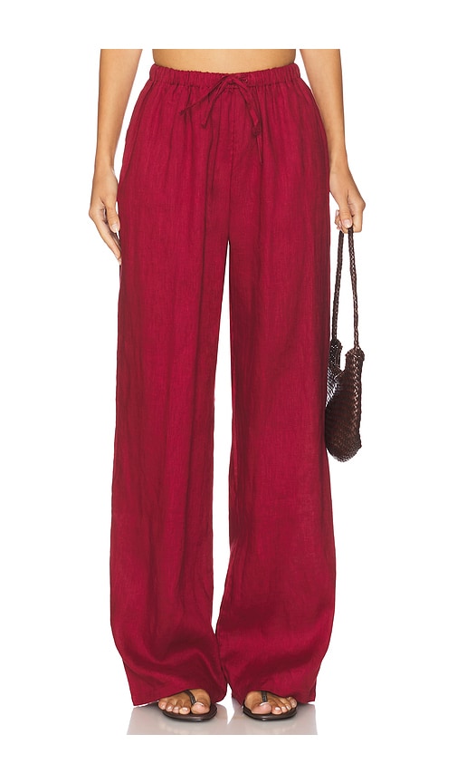 x REVOLVE Drawstring Pant in Burgundy. - size XL (also in S)