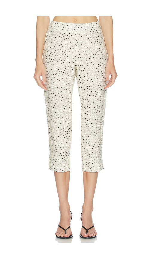 Aexae Linen Capri Pant In White