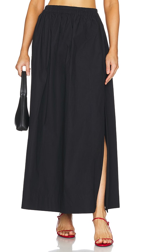 Shop Aexae Maxi Skirt In 黑色