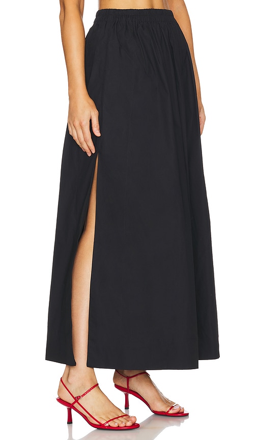 Shop Aexae Maxi Skirt In 黑色