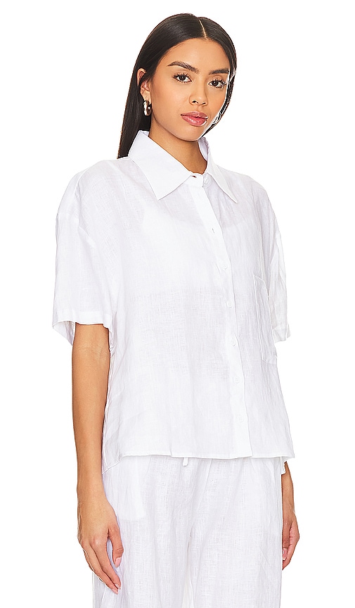 Shop Aexae Button Up Shirt In White