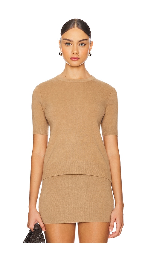 Shop Aexae Cashmere T-shirt In Tan