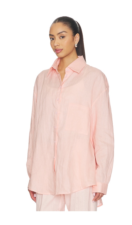  Aexae Oberteil Aus Leinengewebe In Pink. Größe Xs. Also In S, M. 