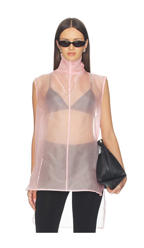 x REVOLVE Silk Organza Roll Top in Rose. - size XXS (also in XS, S, M, L)