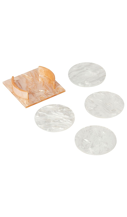 Round Acrylic Coaster Set