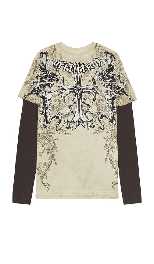 Jump Tee in Brown. - size XL/1X (also in L, M, S)