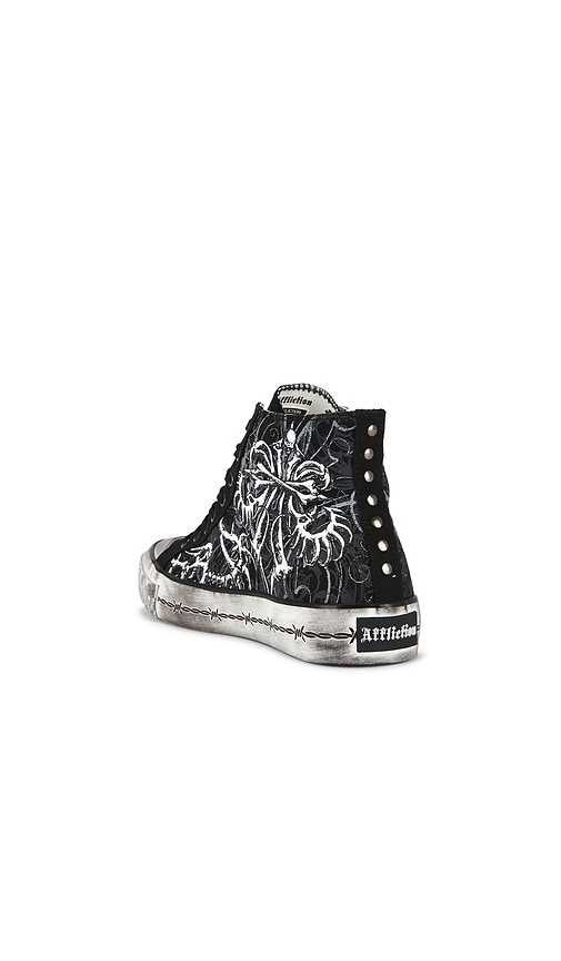  Affliction Skeleton Shoe In Black. Size 7. Also In 13. 