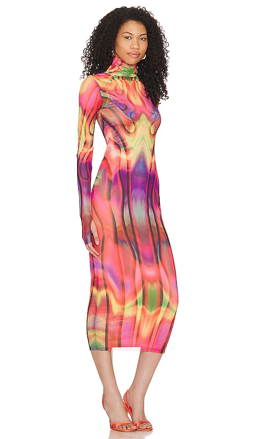 Shop Afrm Shailene Maxi Dress In Rouge Metaverse