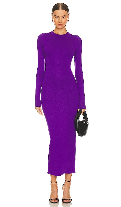 Afrm Juniper Maxi Dress In Purple