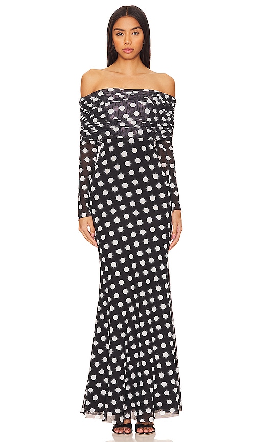 Afrm Thelma Dress In Black