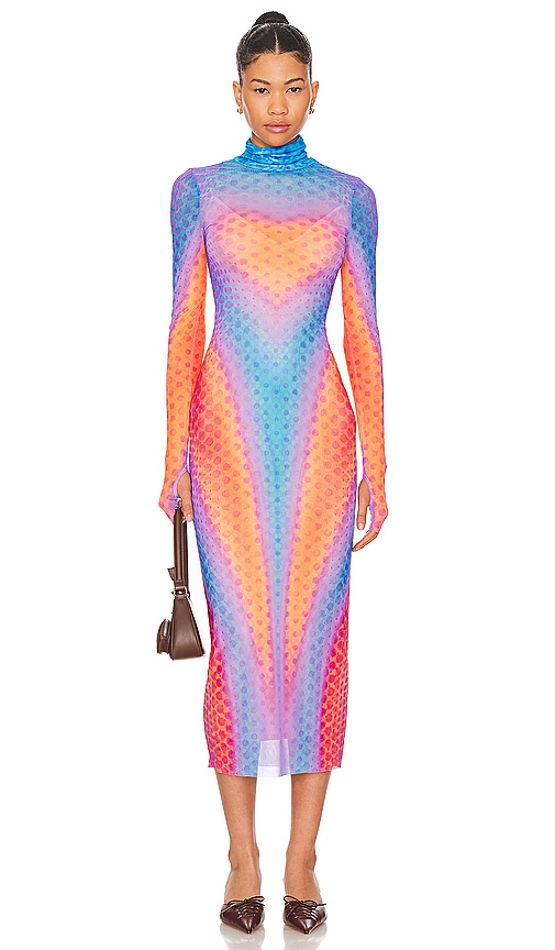 Shop Afrm Shailene Dress In Cyber Heart