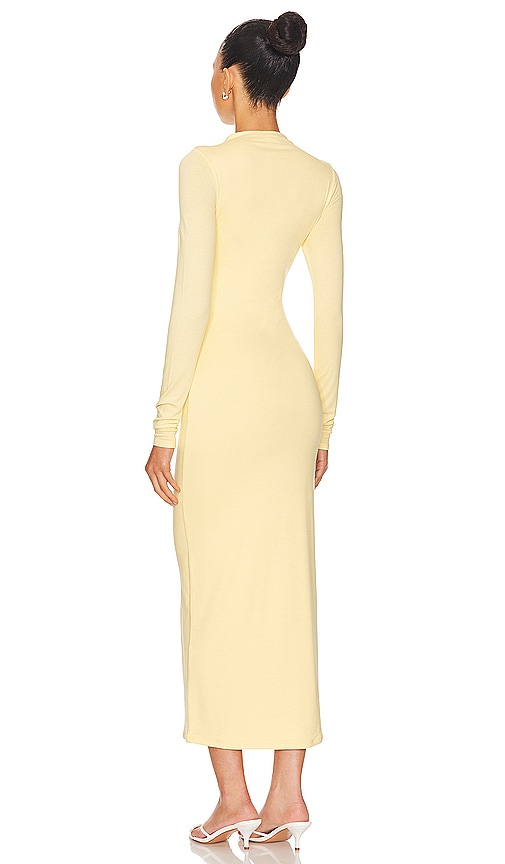  Afrm Midi-kleid Juniper In Yellow. Größe Xs. Also In L, Xl. 
