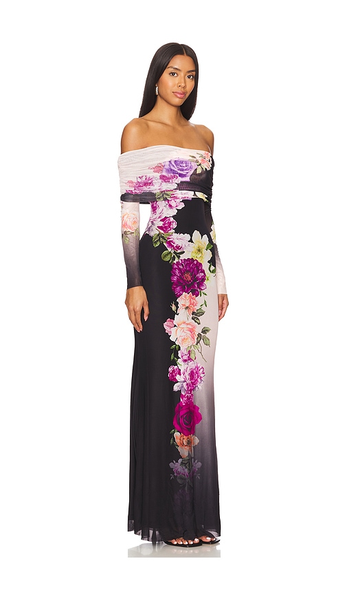 Shop Afrm Thelma Dress In Colorblock Floral