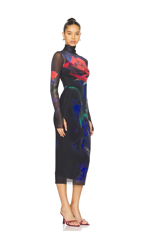  Afrm Langärmliges Maxikleid Shailene In Black. Größe Xs. Also In S, M. 