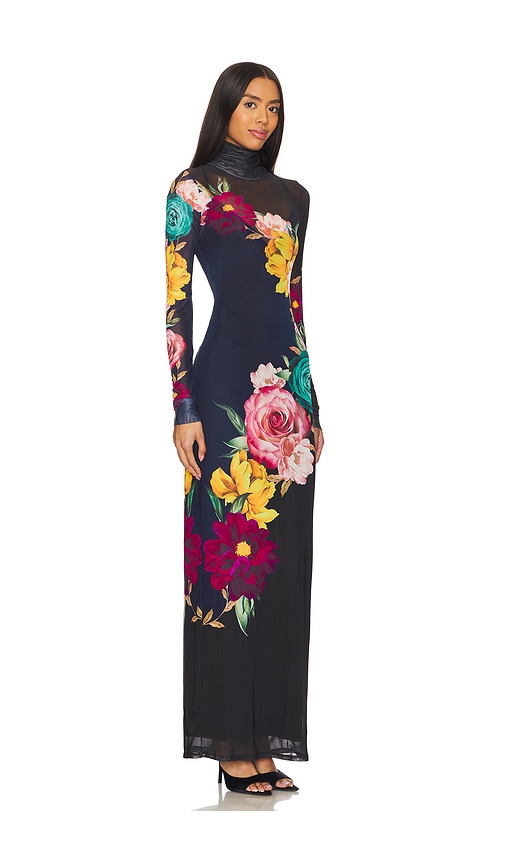  Afrm Langärmliges Maxikleid Billie In Navy. Größe Xs. Also In Xxs. 
