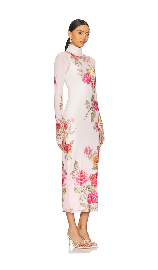  Afrm Midi-kleid Shailene In Pink. Größe Xl. Also In Xxl, 1x. 