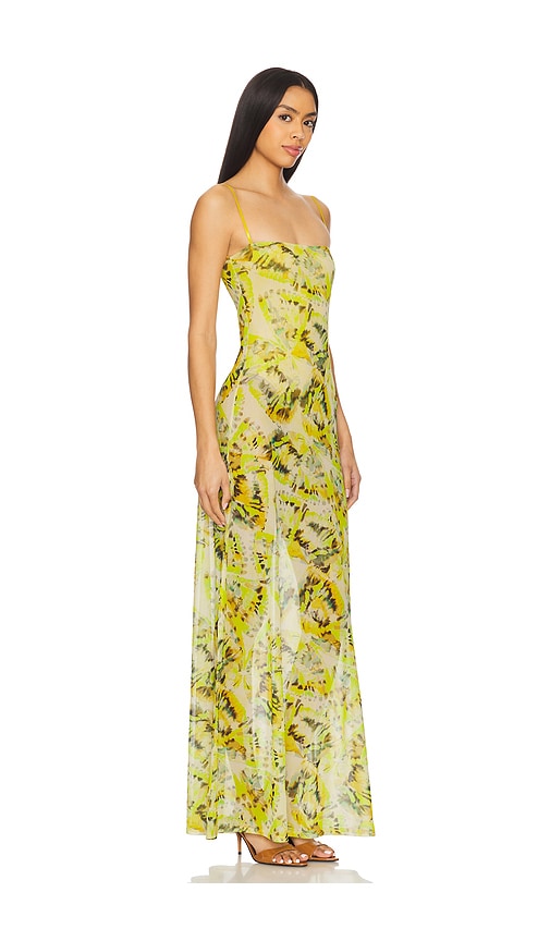  Afrm Maxikleid Shea In Green. Größe Xxs. Also In Xs, M, L. 