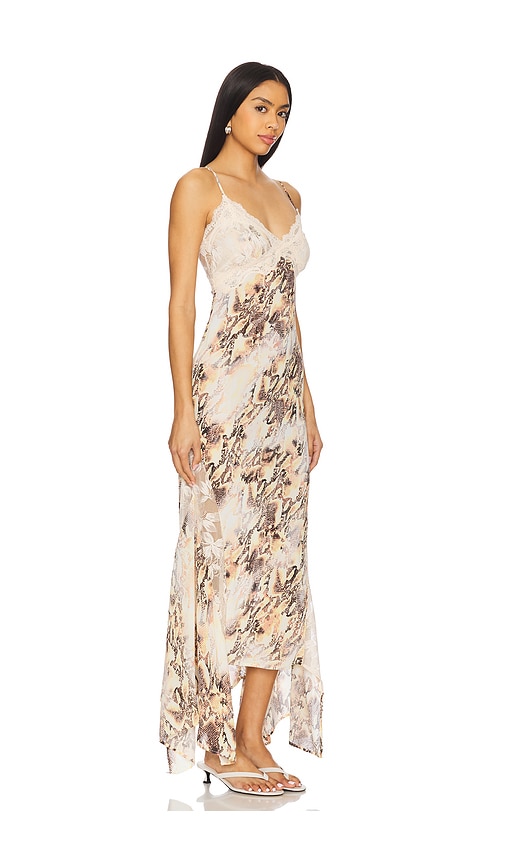  Afrm Midi-kleid Vince In Cream. Größe Xxs. Also In Xs, S, M, L. 