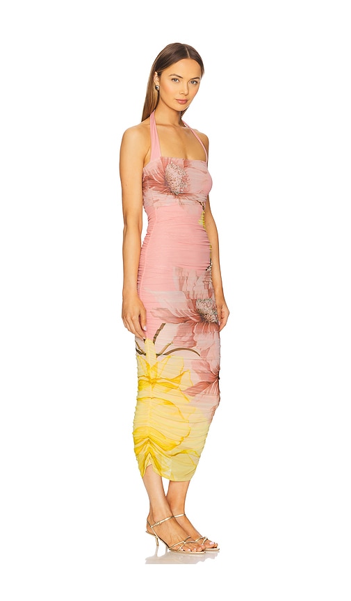 Afrm Indina Halter Dress In Pink