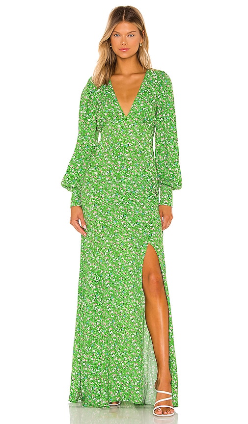 afrm shiloh maxi dress