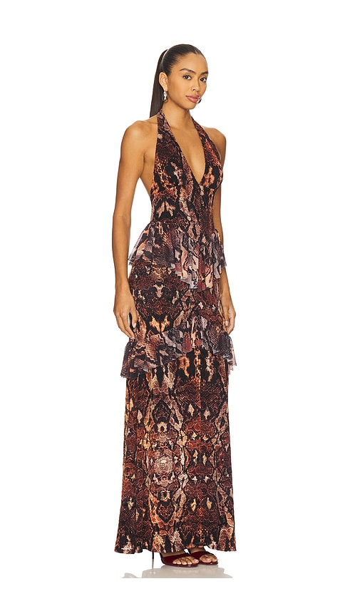 Afrm Athens Crochet Lace Maxi Dress In Multi