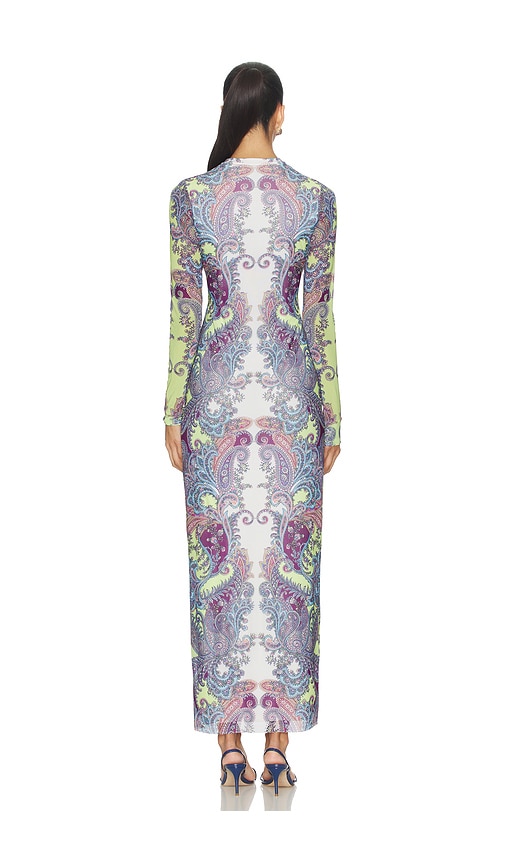  Afrm Kleid Didi In Green,purple. Größe S. Also In Xxs, Xs, M, L. 