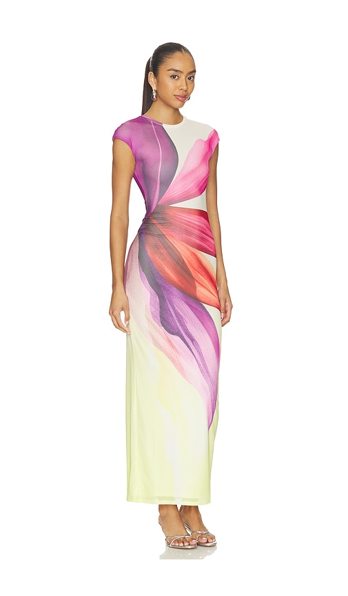  Afrm Kleid Cody In Pink,purple. Größe Xxs. Also In S, M, Xxl. 