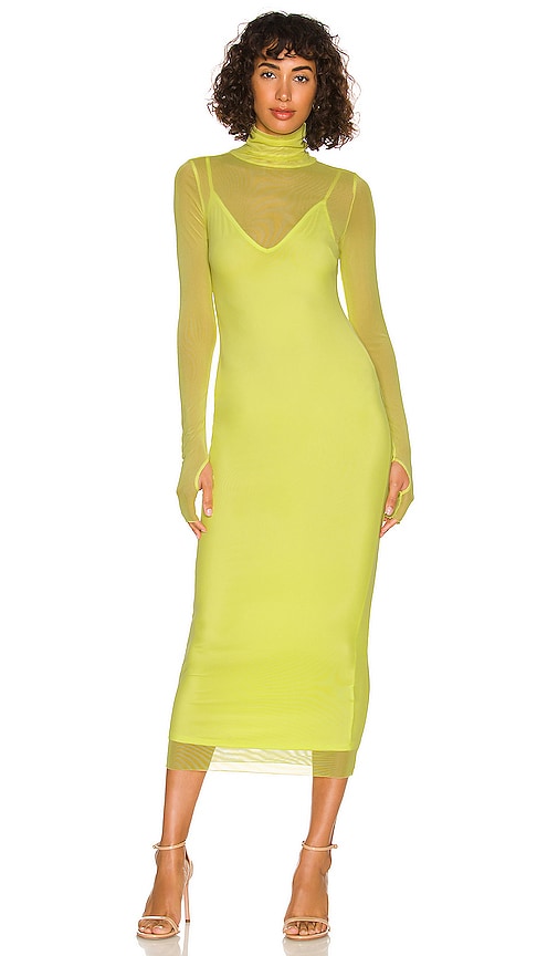 AFRM Shailene Dress in Sunny Lime | REVOLVE