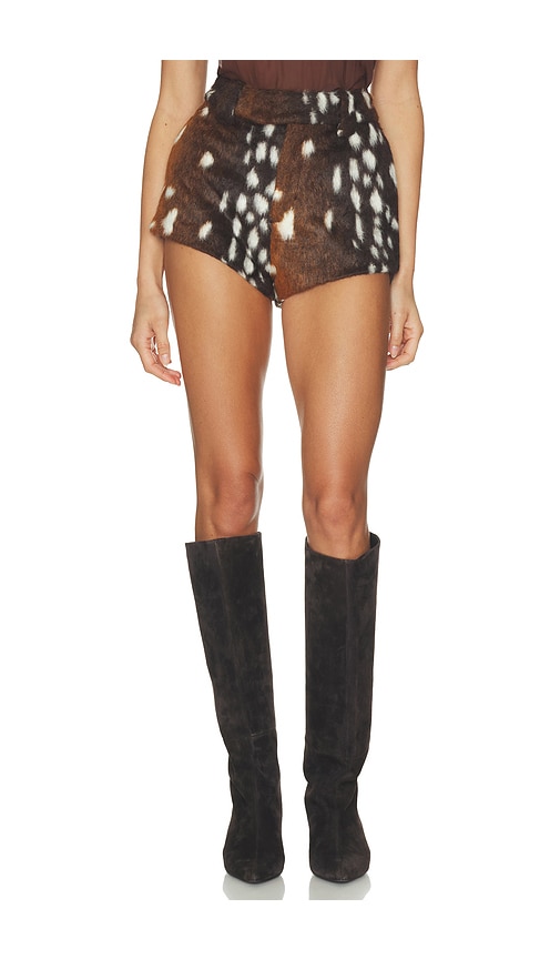 Minsk Tailored Short by AFRM in Bambi Hair Faux Fur