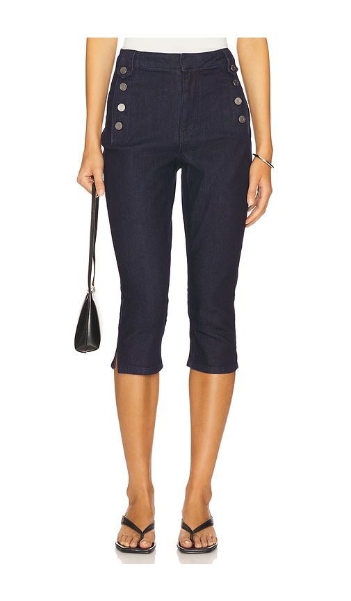 Dione Sailor Capri Jeans in Denim-Dark. - size 31 (also in 24, 25, 26, 27, 28, 30)
