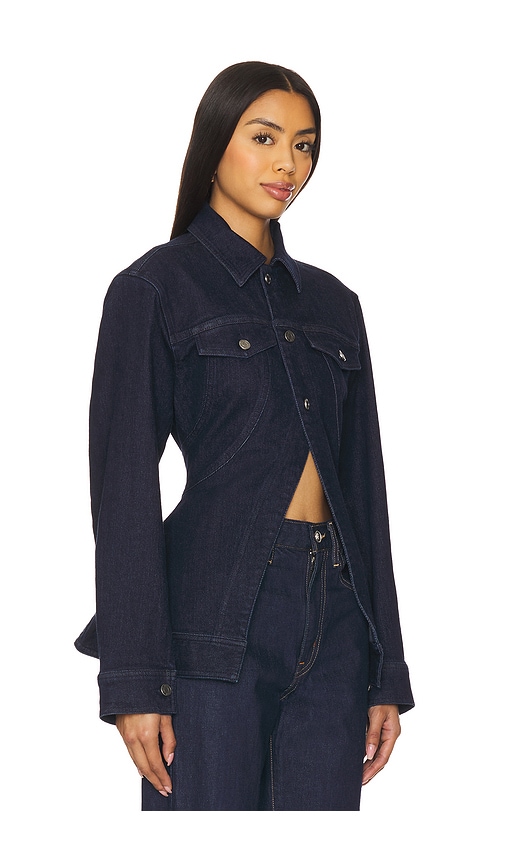 AFRM THE PEPLUM DENIM JACKET