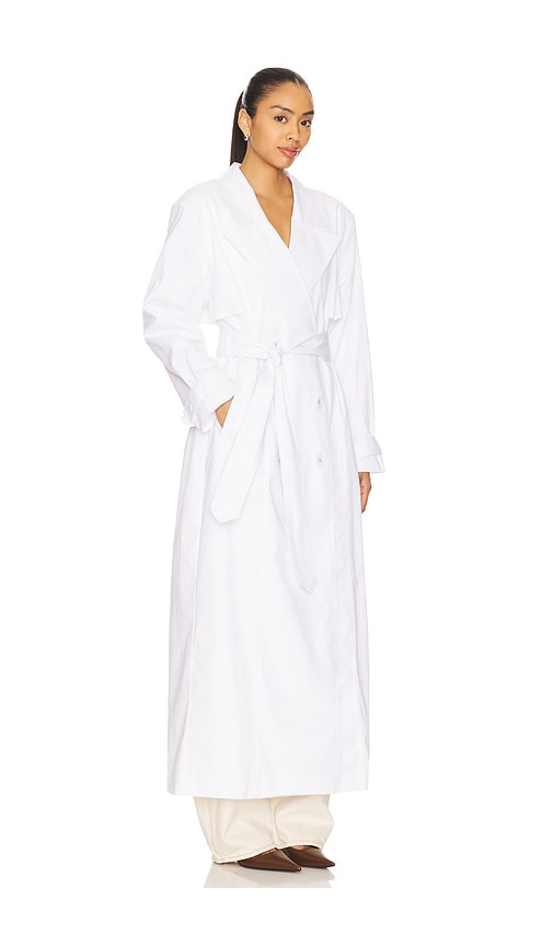  Afrm Trenchcoat The Soft In White. Größe S. Also In Xs, Xxl. 