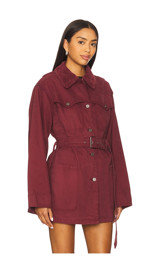  Afrm Jacke In Wine. Größe S. Also In Xs, M, L. 