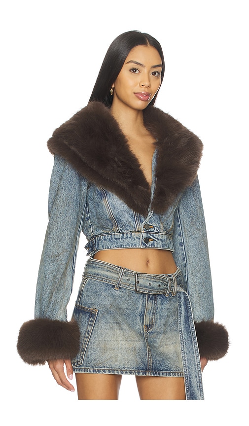  Afrm Jacke In Blue. Größe Xs. Also In S, M, L. 