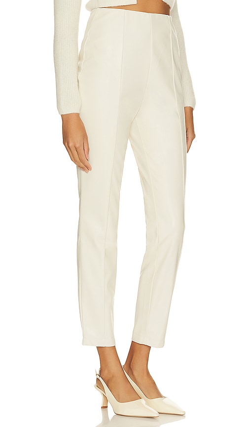 Shop Afrm Simone Faux Leather Pants In Ivory