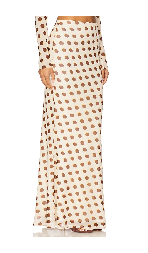 Afrm Tegan Allover Print Mermaid Skirt In Multi