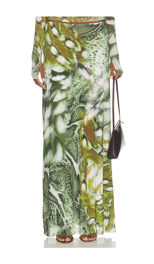 Sera Skirt by AFRM in Vintage Snake Swirl