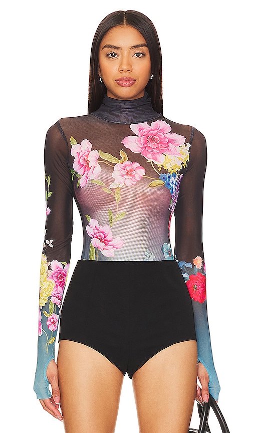 Buy AFRM Brami Bodysuit In Fuchsia,green - Mixed Floral Sub At 19