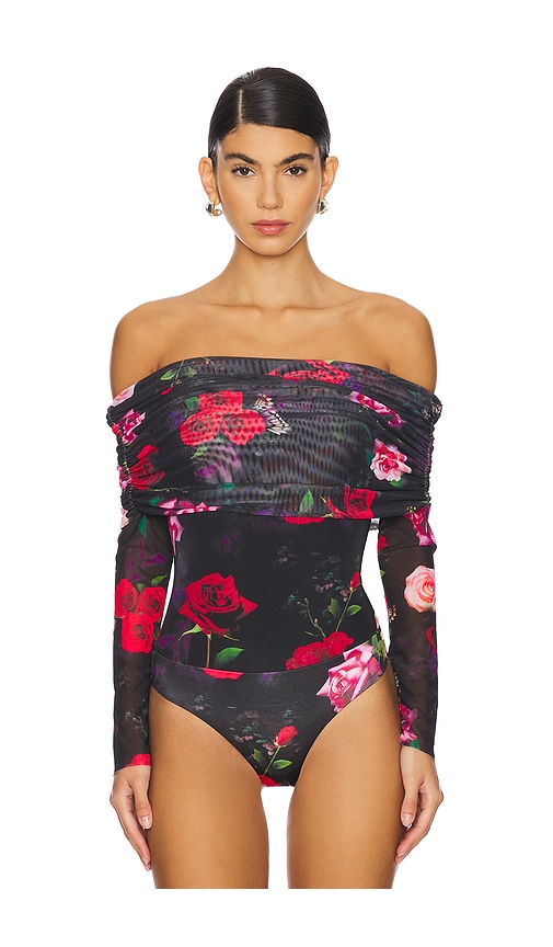  Afrm Schulterfreier Body Maxine In Black. Größe Xs. Also In S. 