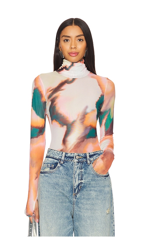 Shop Afrm Zadie Top In Spice Watercolor