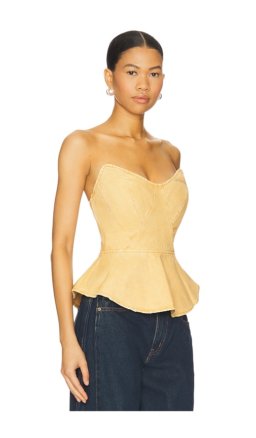 AFRM THE PRINCESS PEPLUM TOP 